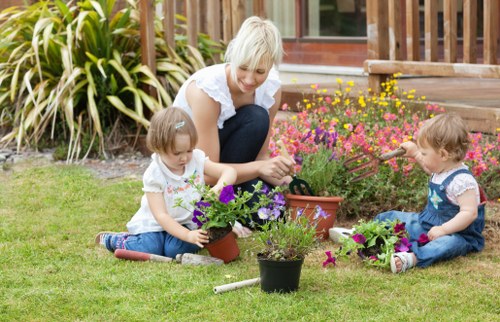 Manor house garden care highlighting elegant outdoor surroundings