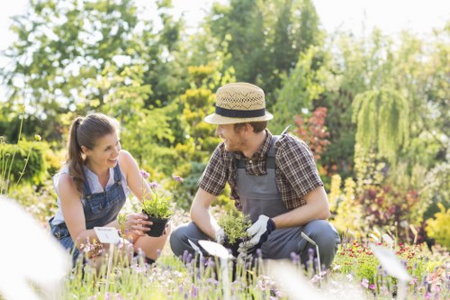 Local Manor House gardeners handling planting and routine maintenance